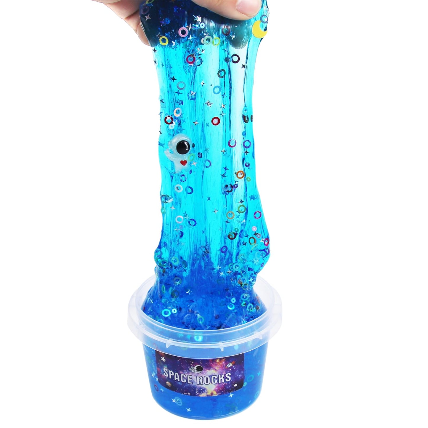 Blue Sky Space Rocks Scented Crunchy Slime,Galaxy Slime Super Soft And Non-Sticky, Great For Birthday Gifts For Girl And Boys Sl