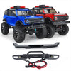 WEFEINO Metal Bumper Set with Lights for 1/24 Axial SCX24 Bronco RC Crawler - Front and Rear - Model M009030
