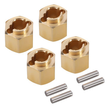 INJORA Brass Wheel Hex Hub 6mm(+2mm) Extenders Adaptor for 1/18 RC Crawler Car TRX4M Upgrade Parts