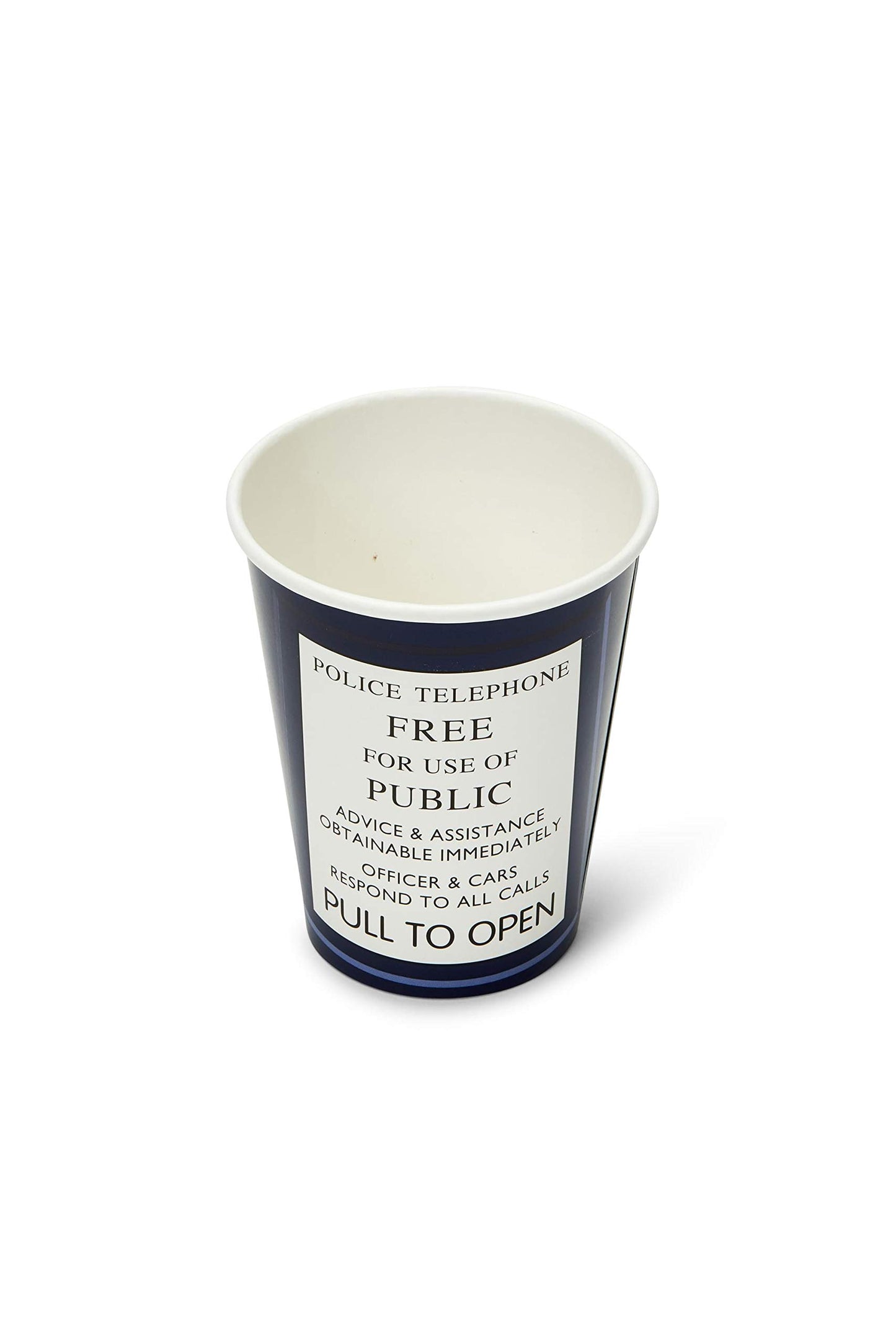 Doctor Who TARDIS Party Cups - 8-Piece 9oz Paper Cup Set - Tardis Police Call Box Door - Themed Tableware Party Decorations - Sp