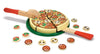 Melissa & Doug Pizza Party Wooden Play Food Set With 54 Toppings