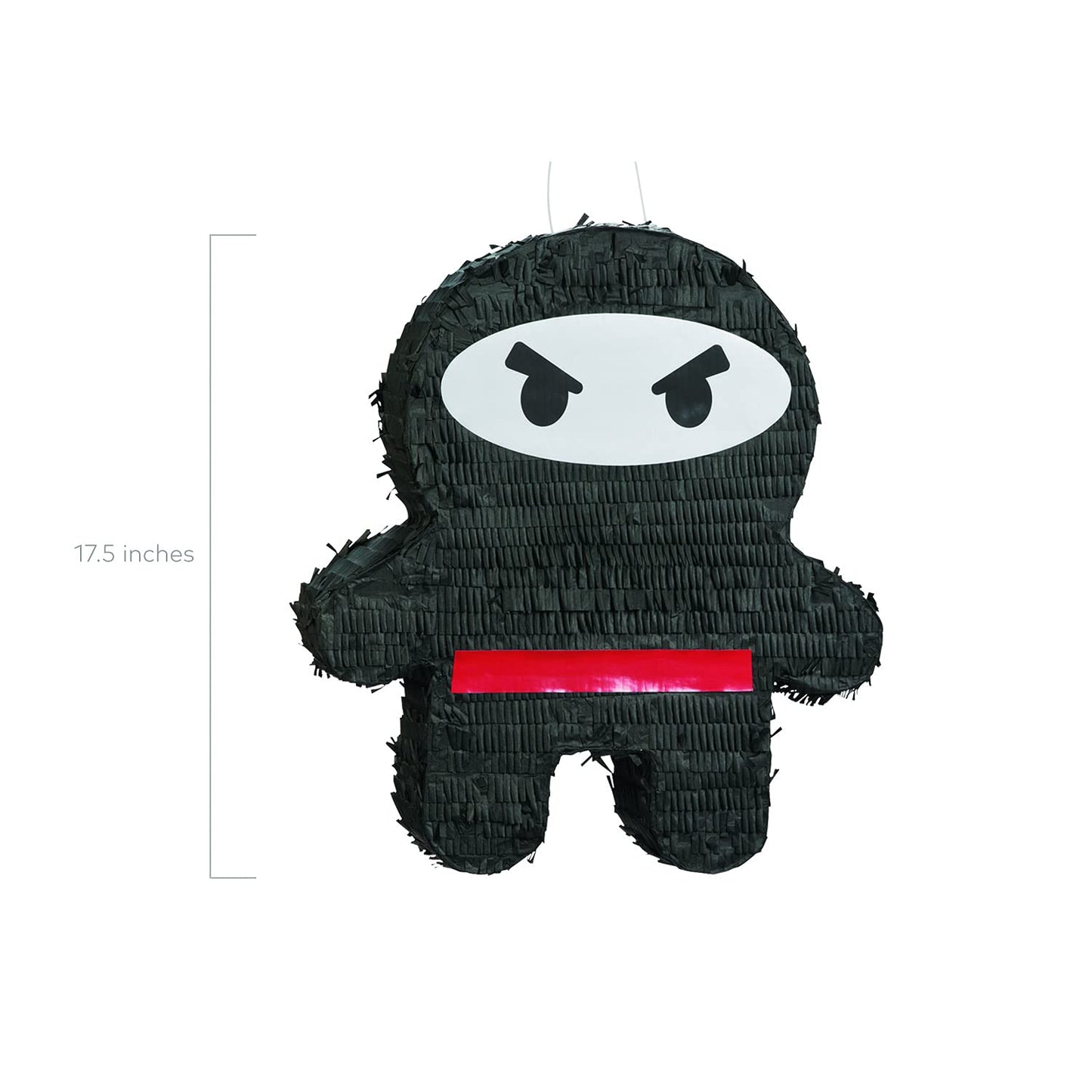 Fun Express Karate Ninja Pinata - 16"x17" Multi-colored Paper Decoration for Birthday Parties