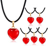 Omlisca Valentines Day Gifts 12 Pack Red Heart Shaped Pendant Necklace for Classroom Rewards Exchange Goodies Bag Filler For Wom
