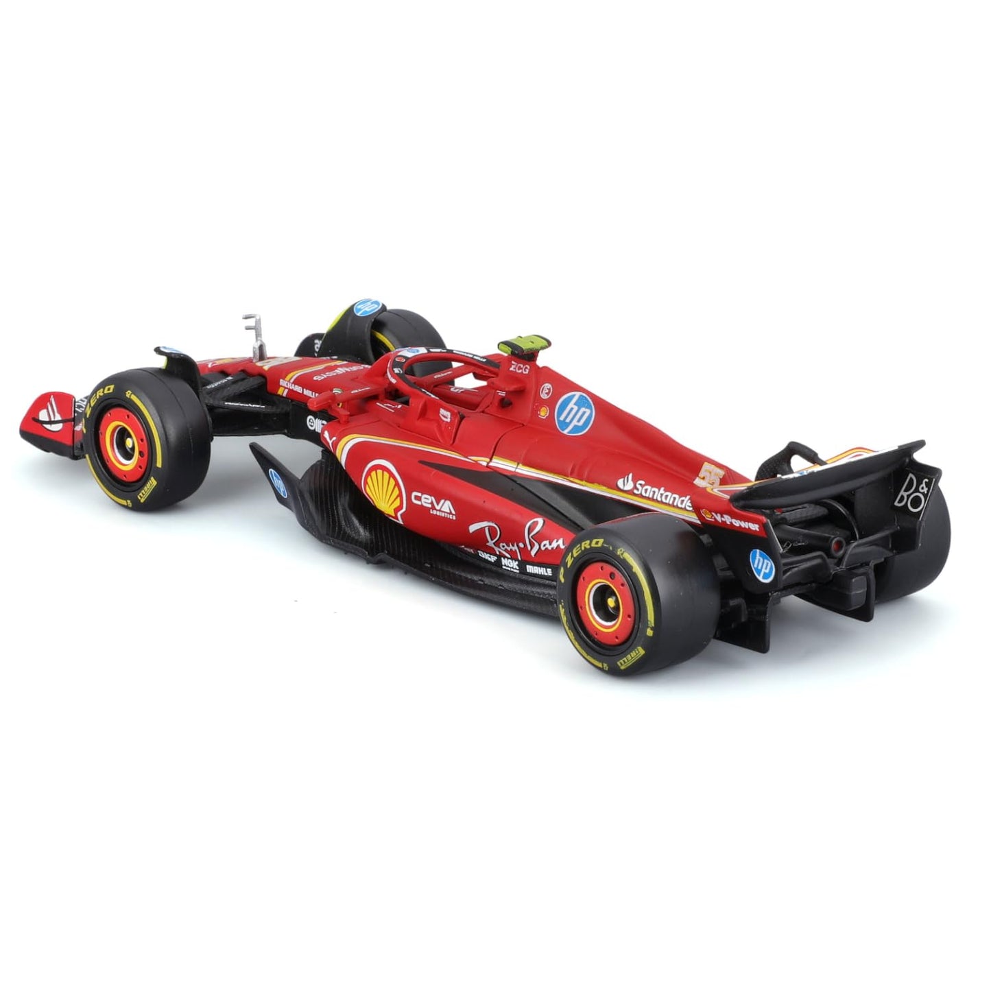 Bburago 1/43 - Sf-24 For Scuderia Ferrari F1 Team Sf24 Signature Die Cast Adults Model Car Display F1 Gp 2024 Collection - #55 C