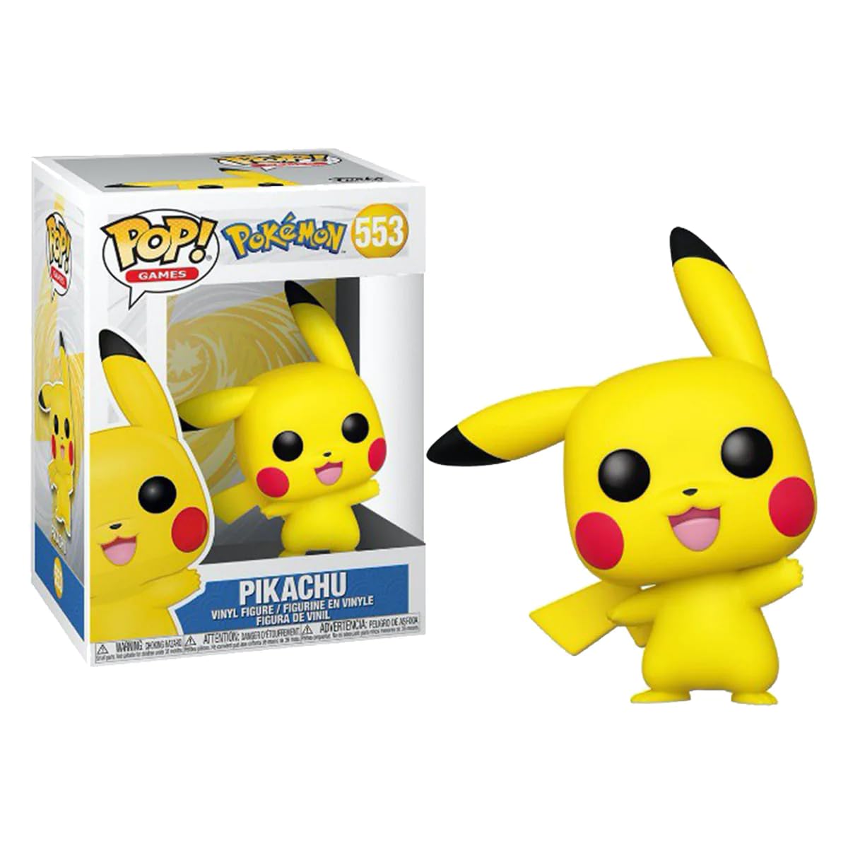 Pokemon Pop! Games Vinyl Figure Pikachu Waving (Flocked) 9Cm