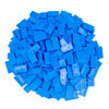 Bulk Dominoes Plastic Bulk 100pcs - Building and Stacking and Chain Reaction Toppling STEAM Toy Blocks for Kids (Blue)