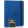 Fabmaker enhanced 9 Pocket PU Card Binder Sturdy Album for 540 Cards & Trading Games Sleek Folders for YuGiOh MTG TCG Sports Royal Blue