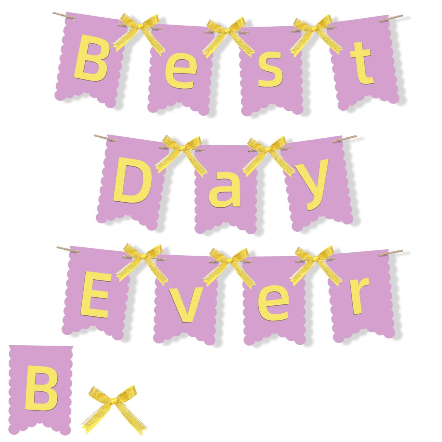 TaoBary Purple Flag Banner Purple Hanging Bunting Banner Flag String Bunting Garland for Wedding Lavender Photo Props Birthday P