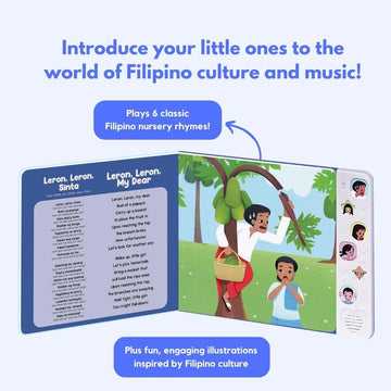 Heritage Kids Press I Love To Sing In Tagalog, Musical Baby Sound Books For Toddlers 1-3, Tagalog Baby Books, Tagalog Books For