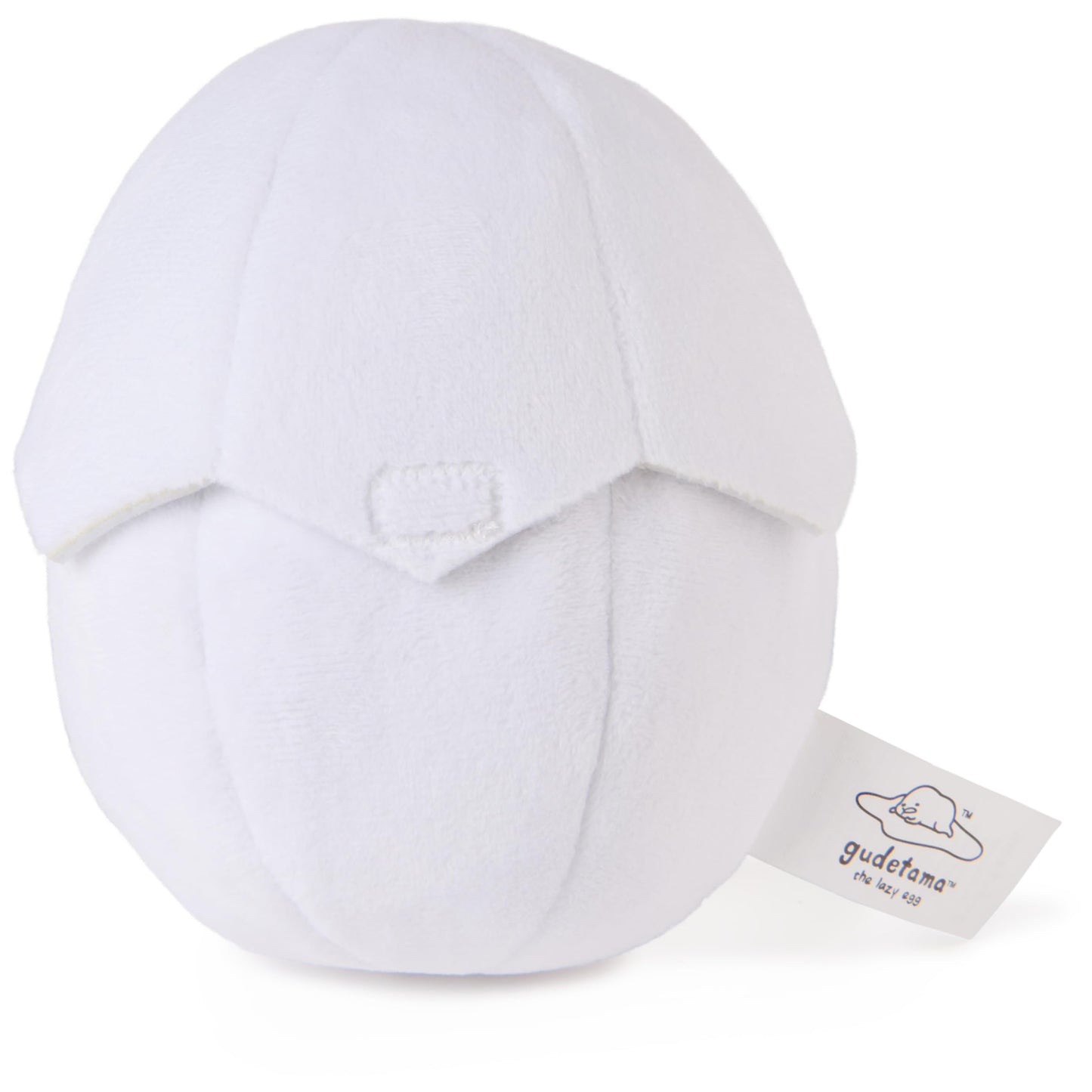 GUND Sanrio Gudetama The Lazy Egg Stuffed Animal, Gudetama in Eggshell Plush Toy for Ages 1 and Up, 5