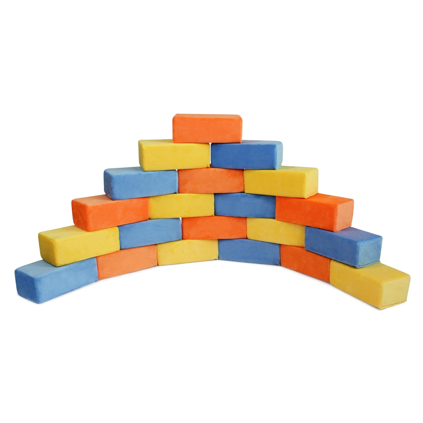 Plush Blocks - The Original Premium Plush Building Block For Kids - Certified Safe Foam Blocks In Luxuriously Soft Fabric Covers