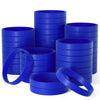 Bouiexye 60 Pieces Rubber Bracelets Dark Blue Sports Band Unisex for Sports Teams Party Games Fashion Decorations