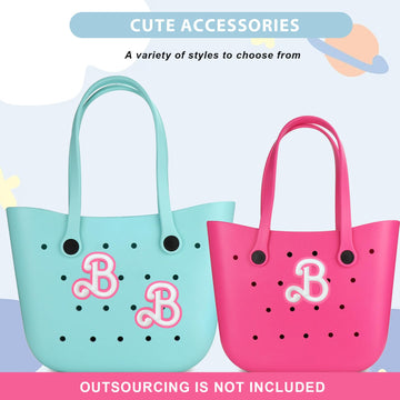 Lckaey Rubber Beach Bag Accessories-PVC Rubber decoration-for EVA Purse Bogg Inserts Y064Figure 39