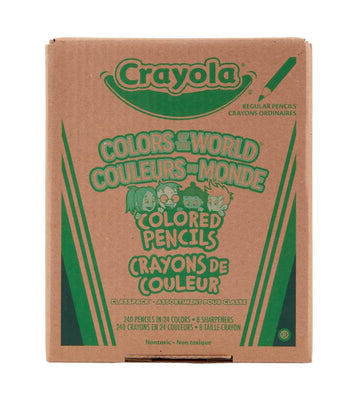 Crayola Colors Of The World Skin Tone Colored Pencils Classpack (240Ct), Bulk Colored Pencils For Classrooms, Teacher Supplies, Gifts
