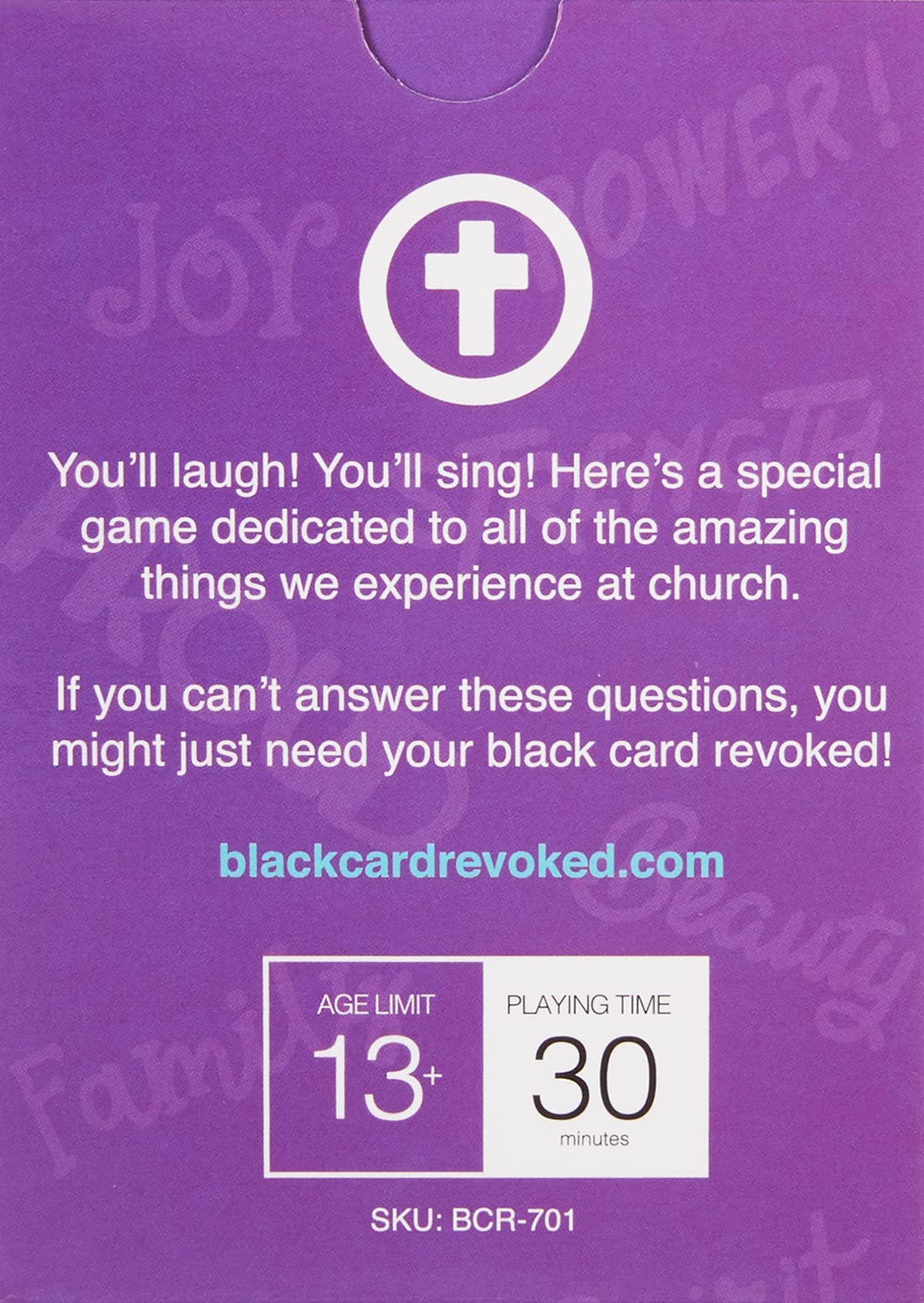 Black Card Revoked Expansion Pack - Saved & Sanctified, Card Game for Family Fun, Black Cardstock