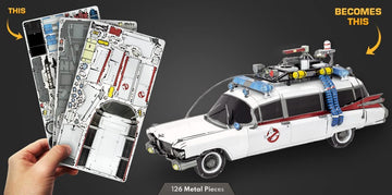 Metal Earth Fascinations Premium Series Ecto-1 Ghostbusters 3D Metal Model Kit