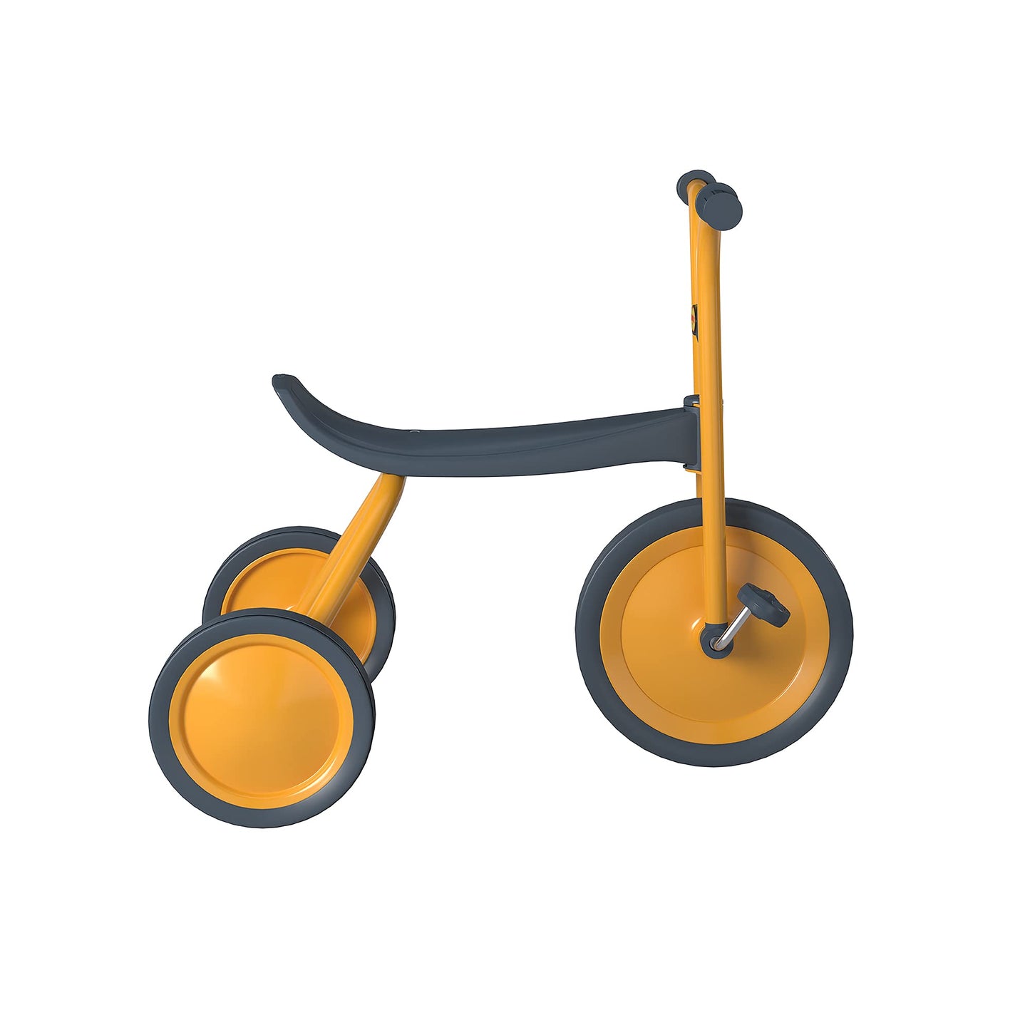 Myrider Toddler Trike, Kids Tricycle For Preschool, Daycare, Playground Kids Tricycles, Rubber Tires, Yellow/Black, 12'' Midi