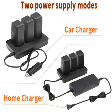 Hanatora Battery Charger (Indoor and in-car) for Parrot Anafi/ANAFI Base/ANAFI Extended/ANAFI FPV/ANAFI Thermal/ANAFI Work,Multi