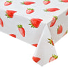 Lecferrarc 2 Pcs Strawberry Tablecloth Strawberry Plastic Table Cover 87 X 51 Inches Strawberry Birthday Tablecovers For Strawbe