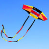 Beach Kites For Adults Large With Long Tail, 98 Inches Super Easy Flyer 3D Rainbow Box Kites, Comes With Two 49 Feet Multi Color