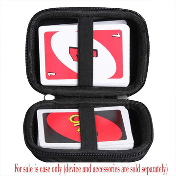 Adada Travel Case For Mattel Uno Card Game (Only Case) (Black)