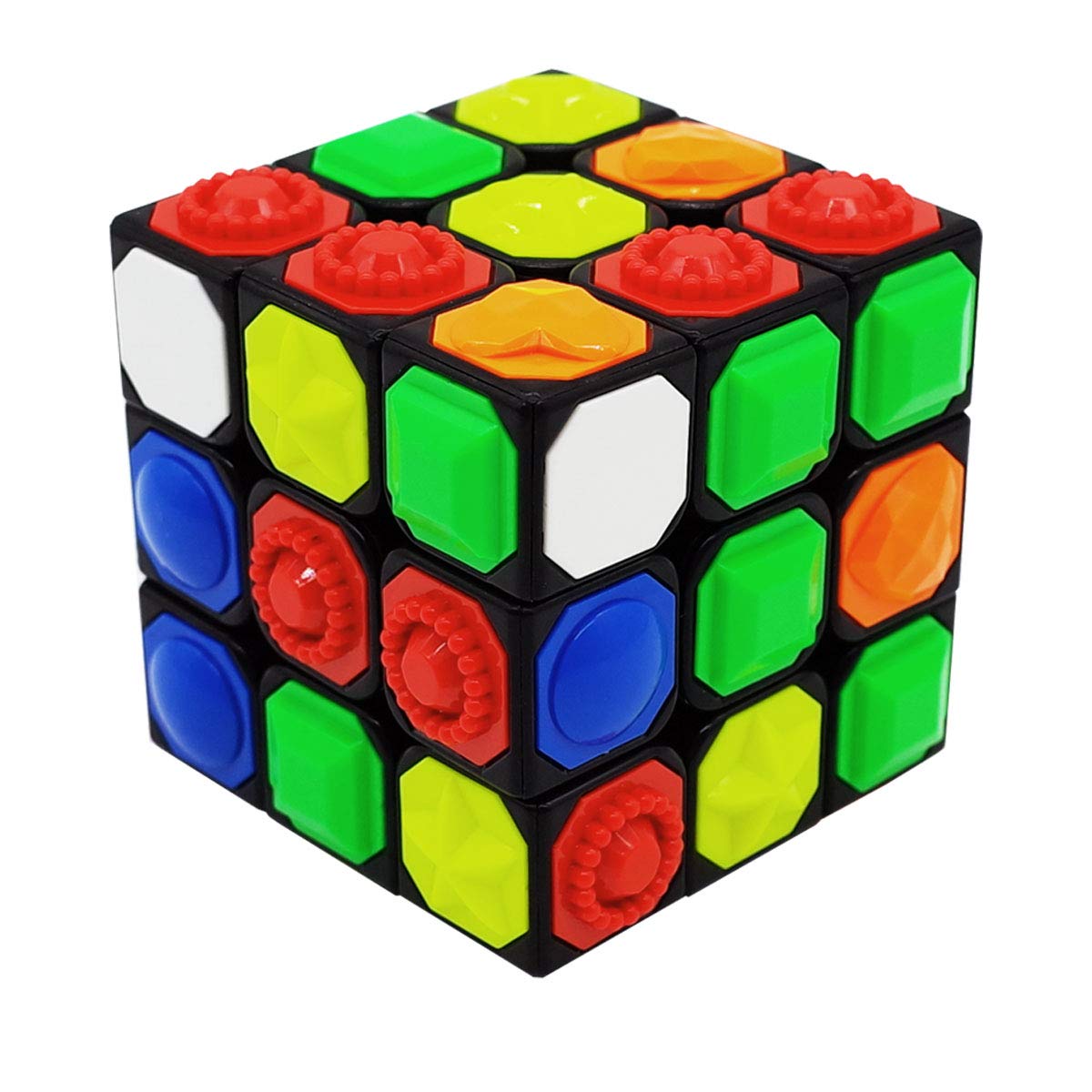 3X3x3 Magic Cube Tactile Cube for Blind 3D Embossed Braille Fingerprint Speed Cube