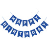 Hooqict Blue Happy Birthday Banner Sign For Backdrop Blue Birthday Decorations For Men Baby Boys 1St 2Nd 3Rd Party Banner Garland Bunting Flag Wall Door Decorations Supplies