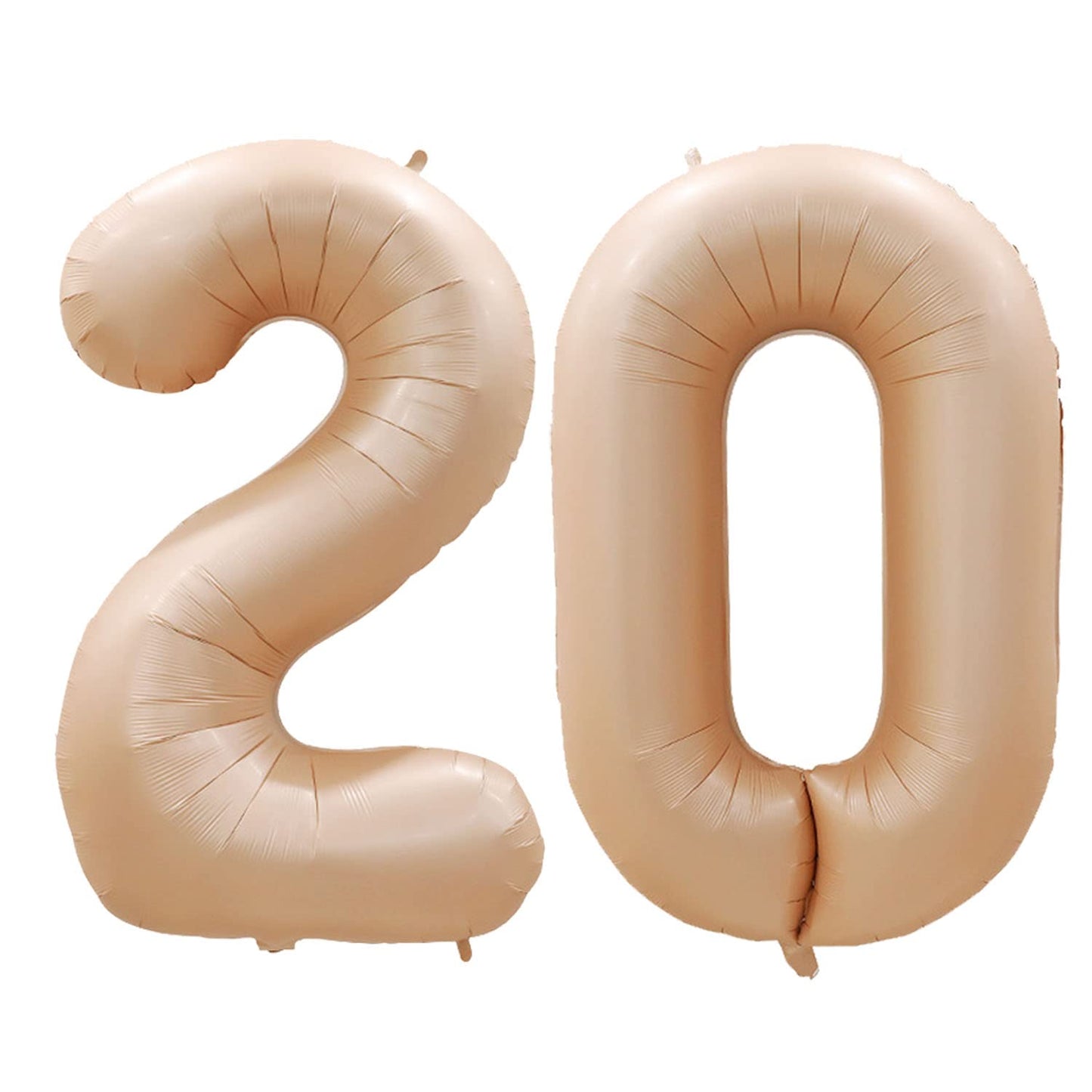 Goer Number 20 Balloons For 20Th Birthday Party Decorations,42 Inch Jumbo Foil Helium Balloons For 20Th Anniversary (Caramel)