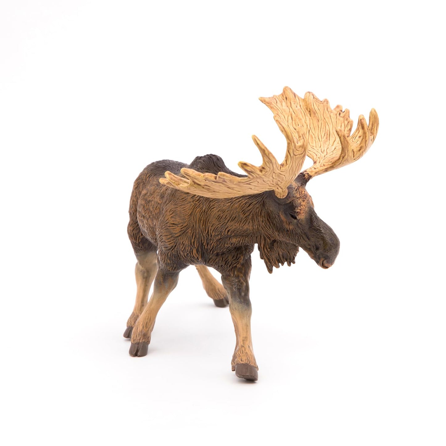 Papo Standing North American Moose Toy Figure Multicolor