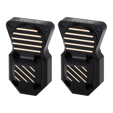 INJORA Brass Diff Cover for Front and Rear Axles Black Coating Finish Upgrades Parts for 1/24 RC Crawler Car Axial AX24 SCX24 90