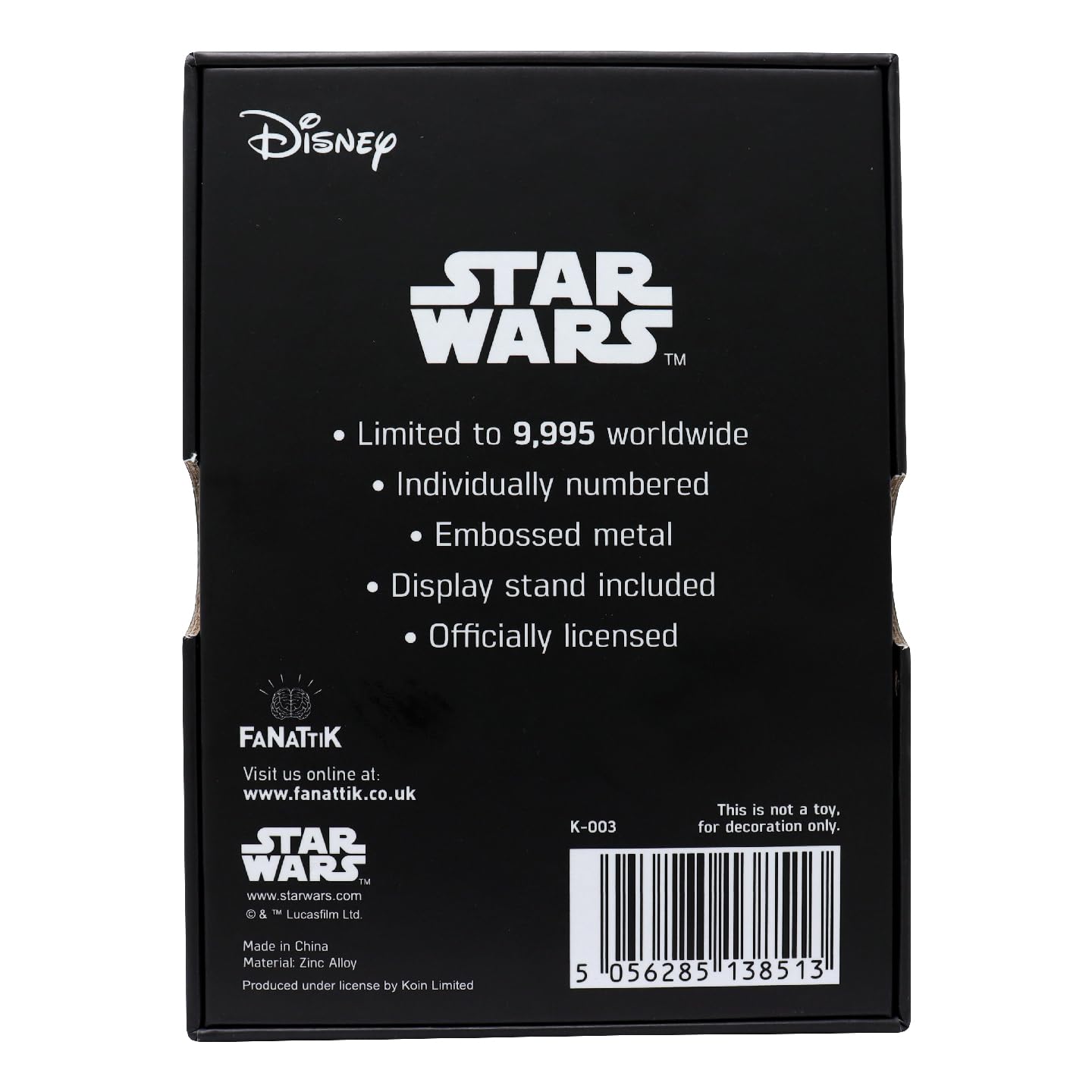 Star Wars Limited Edition Battle For Hoth Collectible Metal Ingot