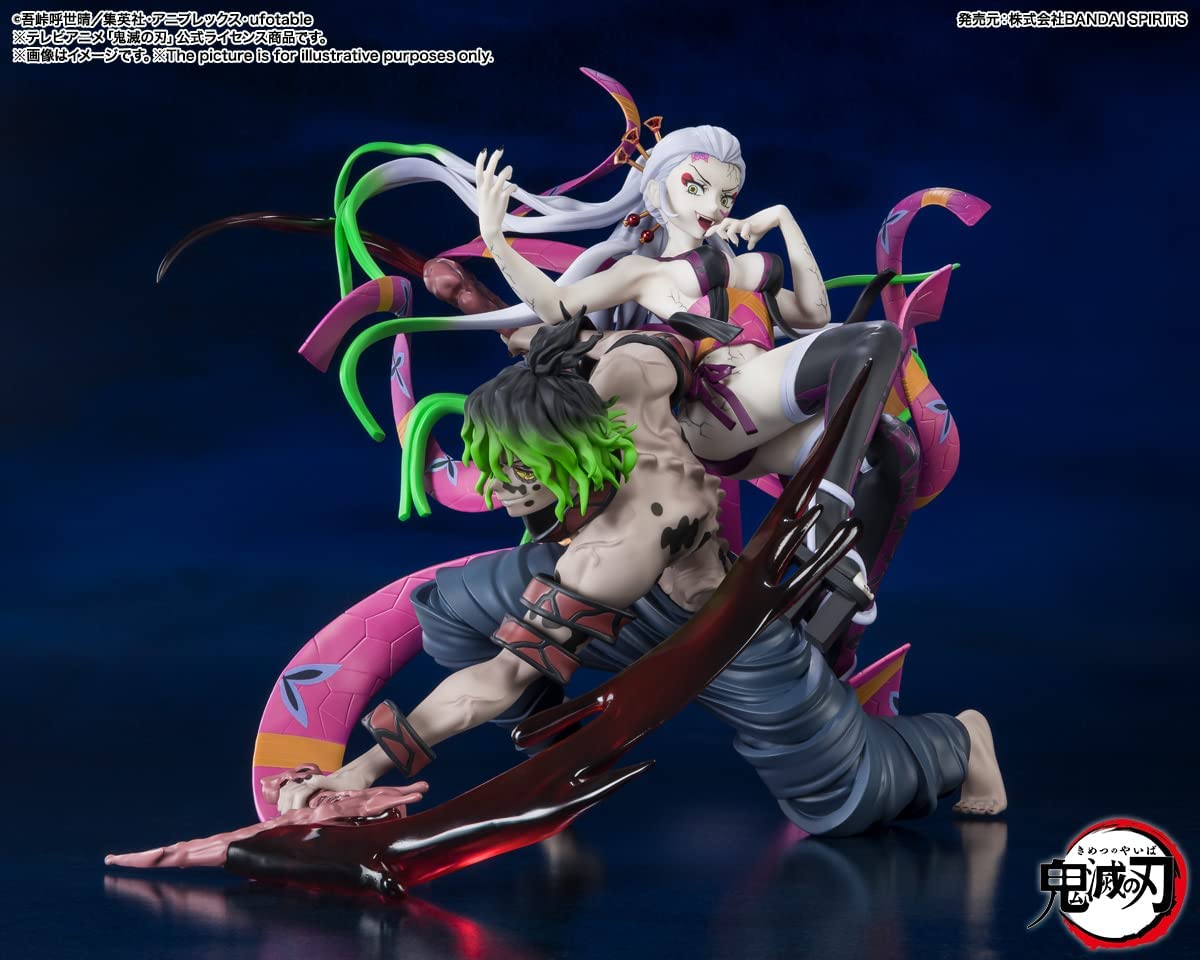 Tamashii Nations - Demon Slayer: Kimetsu No Yaiba - Daki And Gyutaro, Bandai Spirits Figuartszero Collectible Statue