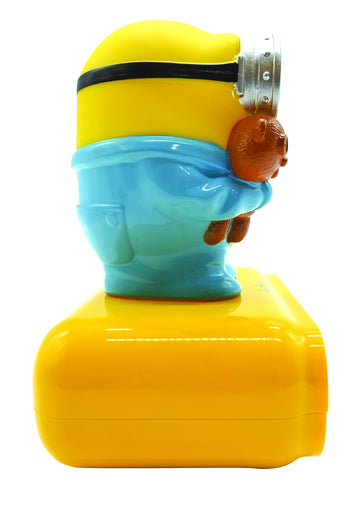 LEXiBOOK Minions Bob Digital Alarm Clock - Night Light, Snooze Function, Yellow/Blue, Model RL800DES, Kids' Luminous Clock