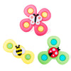 3PC Baby Bath Toys with Rotation Suction Cup for Dining Table/Bathing/Travelling