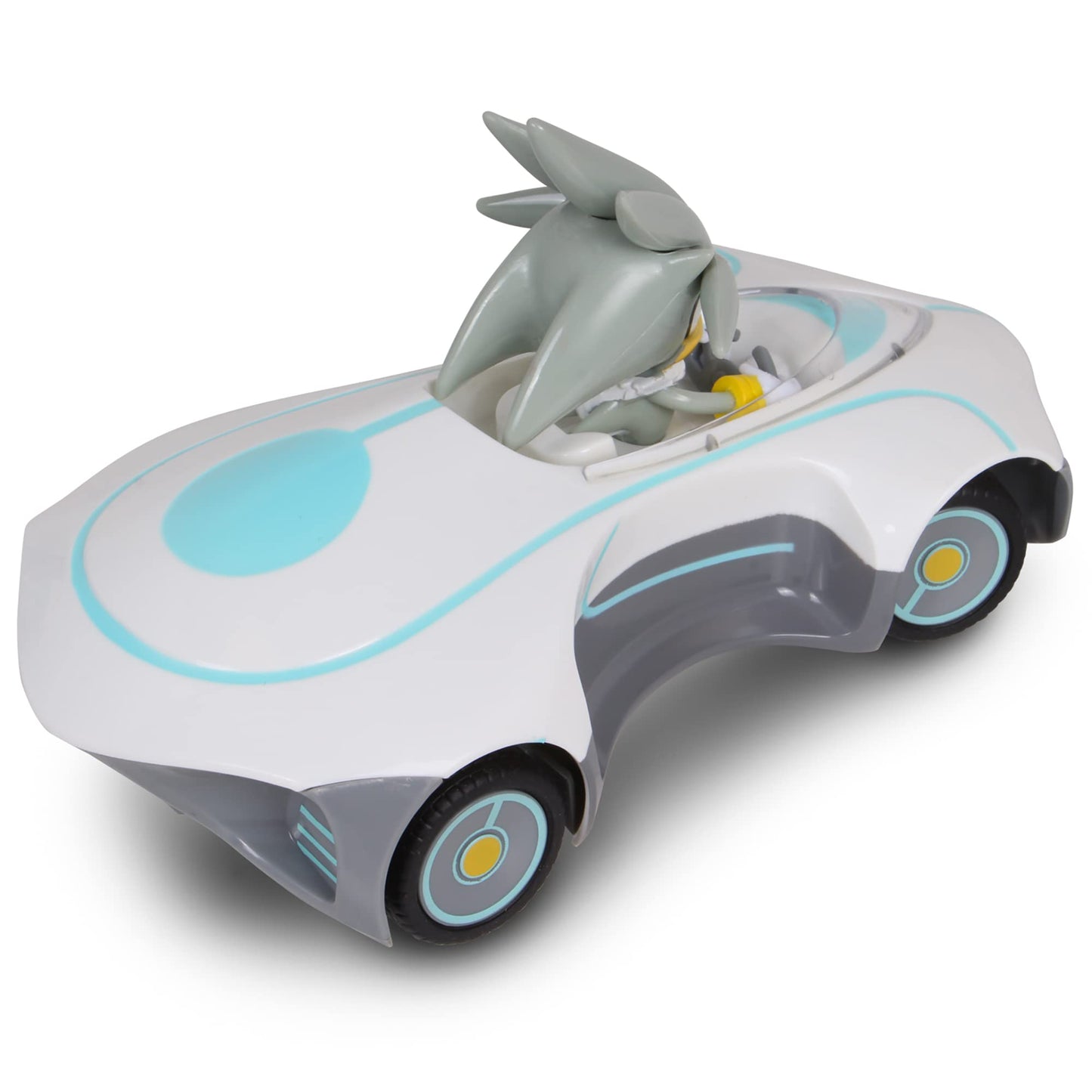 Sonic Team Sonic Racing RC: Silver - NKOK (682), 1:28 Scale 2.4GHz Remote Controlled Car, 6.5' Compact Design, Officially Licens
