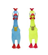 Animolds Tie-Dye Squeeze Me Rubber Chicken Toy | Screaming Rubber Chickens For Kids | Novelty Squeaky Toy Chicken (2 Pack Glow In The Dark)