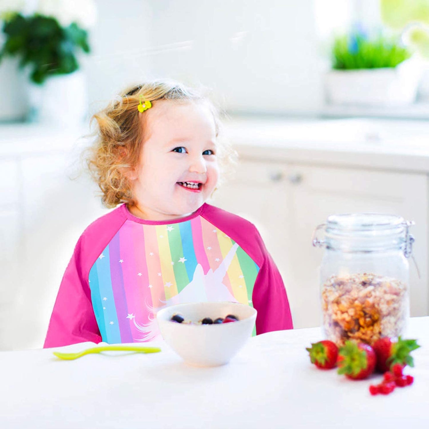 Sylfairy Art Smock For Kids Waterproof Artist Painting Smocks Toddler Painting Apron