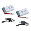 Tosiicop 3.7v Drone Lipo Battery - 2 Pack 650mAh Rechargeable Batteries for SYMA X5 Serial UVA Quadcopter Drones XH2.54 Connecto