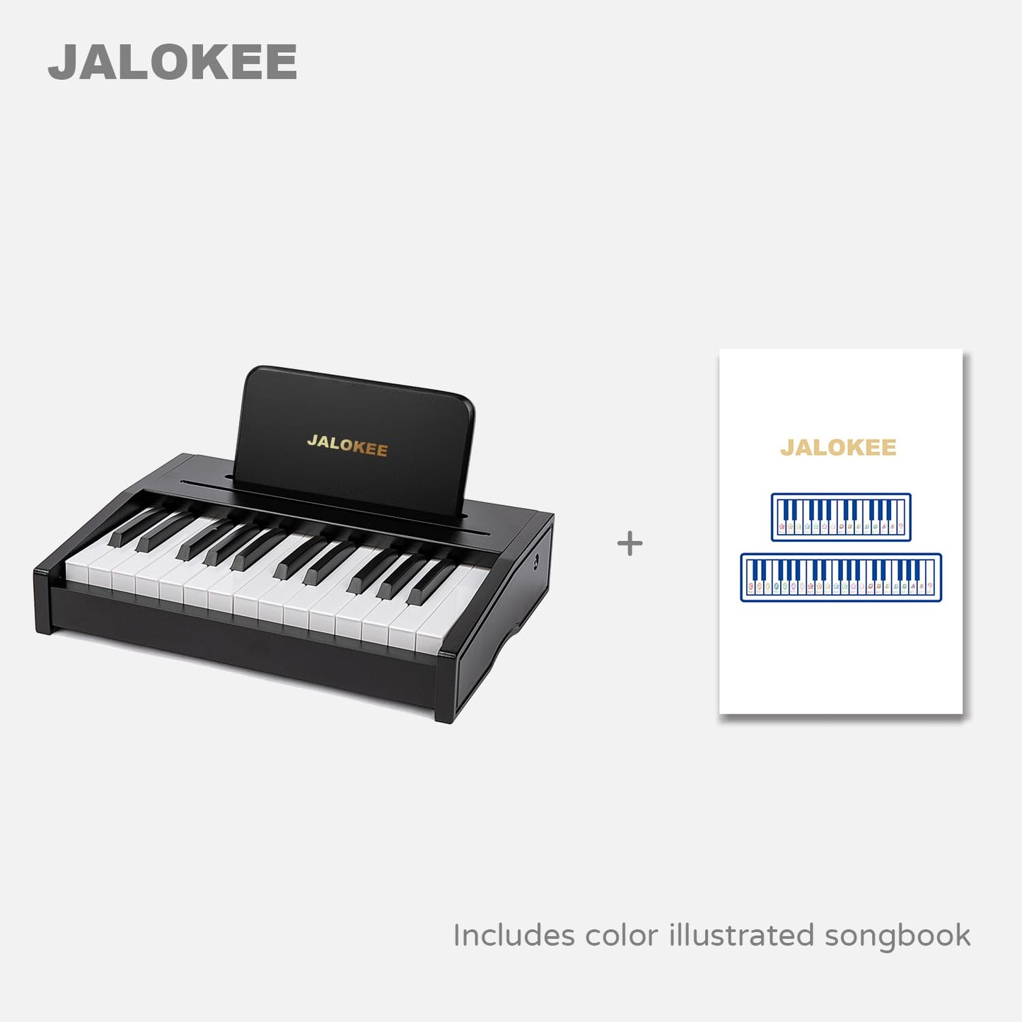 Jalokee Kids Piano Keyboard, 25 Keys Digital Piano For Kids, Mini Music Educational Instrument Toy, Wood Piano For Toddlers Girl