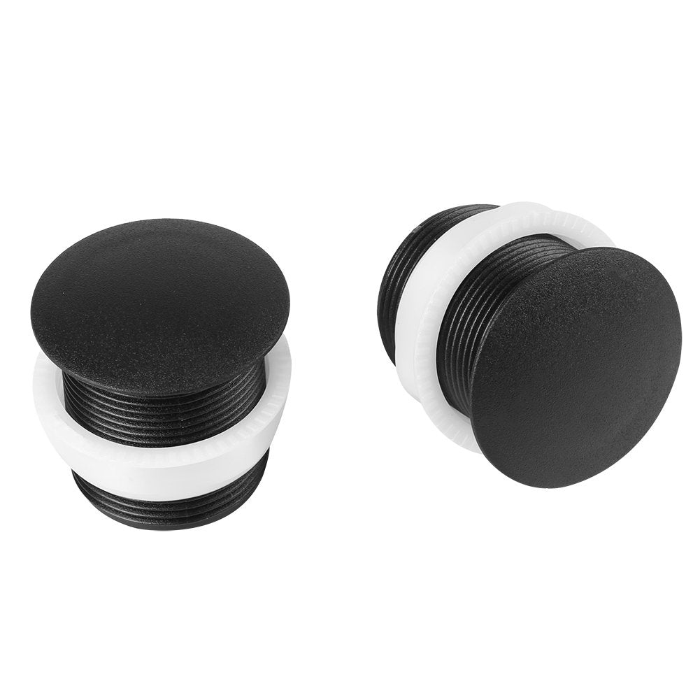 Walfront 10Pcs 28Mm Screw In Type Black Push Button Cover For Game
