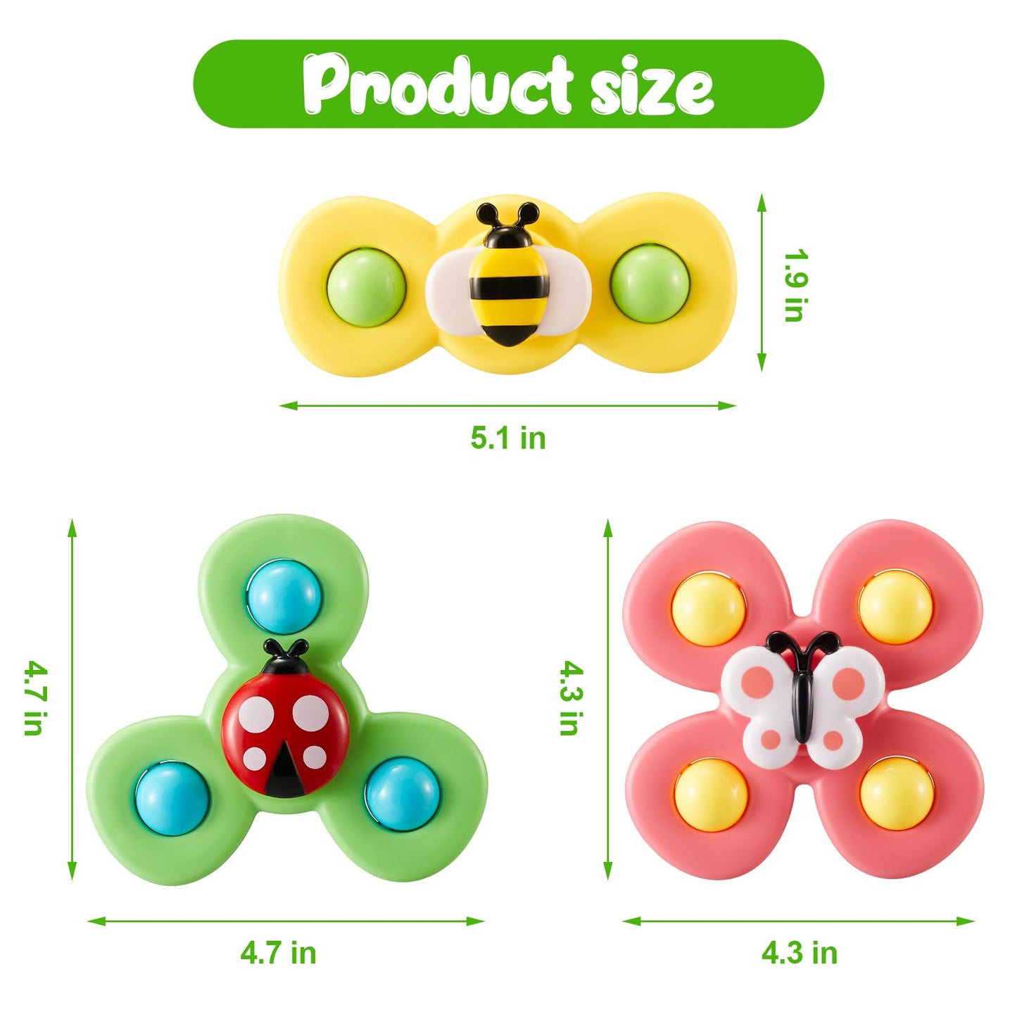 Suction Cup Spinners For Babies|Baby Spinners With Suction Cups|Spinner Toys For Babies Suction Spinners Baby|Baby Bath Toys For