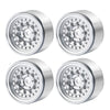 RCLIONS 4pcs/1set Aluminum 1'' Micro Beadlock Wheels Rims for All 1:24 Scale Axial SCX24 Deadbolt RC Crawler Car Upgrades Access