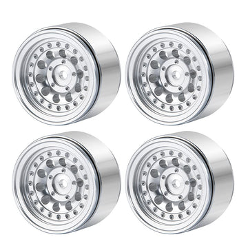 RCLIONS 4pcs/1set Aluminum 1'' Micro Beadlock Wheels Rims for All 1:24 Scale Axial SCX24 Deadbolt RC Crawler Car Upgrades Access