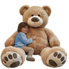 Anico 59 Tall (5 Foot) Giant Plush Bear Stuffed Animal Beige Teddy Bear with Smiling Face. enhanced Stuffed Toy Teddy Bear Perfect for Girlfriend Kids Valentine's Day Christmas!