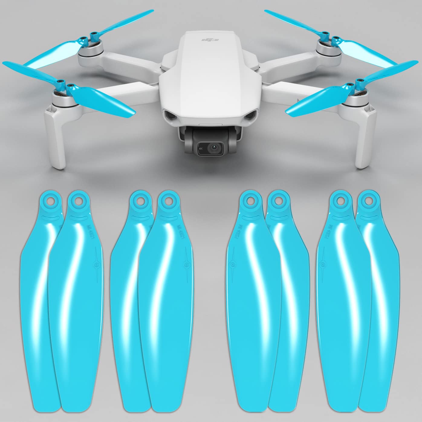 Master Airscrew Stealth Propellers for DJI Mini 2, Mini 2 SE & Mini SE - Blue, 4 propellers in Set