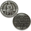 St. Peregrine Cancer Coin Silver Pewter