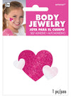 Sparkling Pink Spirit Glitter Body Jewelry (5' X 3.5') Pack Of 1 - Ideal For Festivals And Parties
