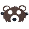 Jtnohx Felt Animal Masks, 10 Pcs Halloween Mask, Animal Costume For Birthday Party Supplies (Bear Mask)