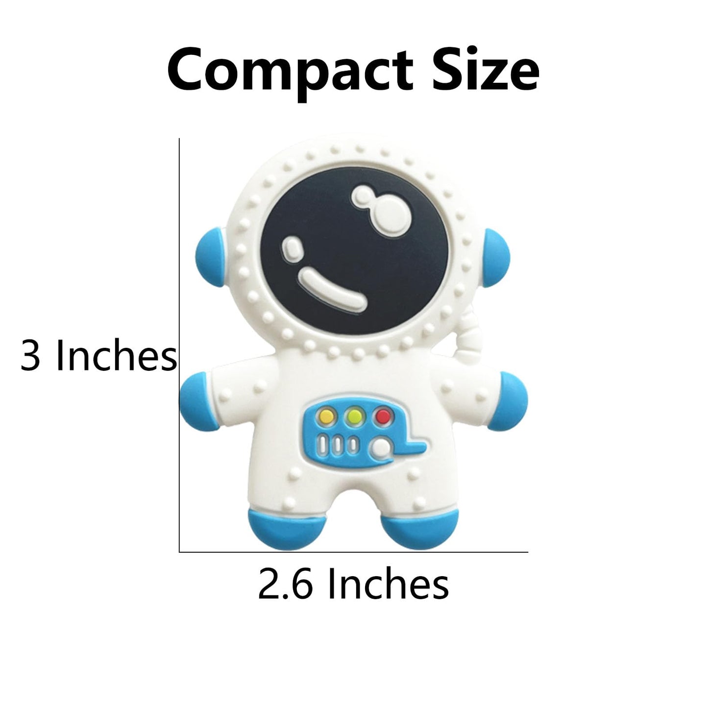 Cuxnoo Baby Teething Spaceman Toy For 3+ Months Infants Sucking, Food Grade Silicon Astronaut Styling Teether, Bpa Free (Purple)