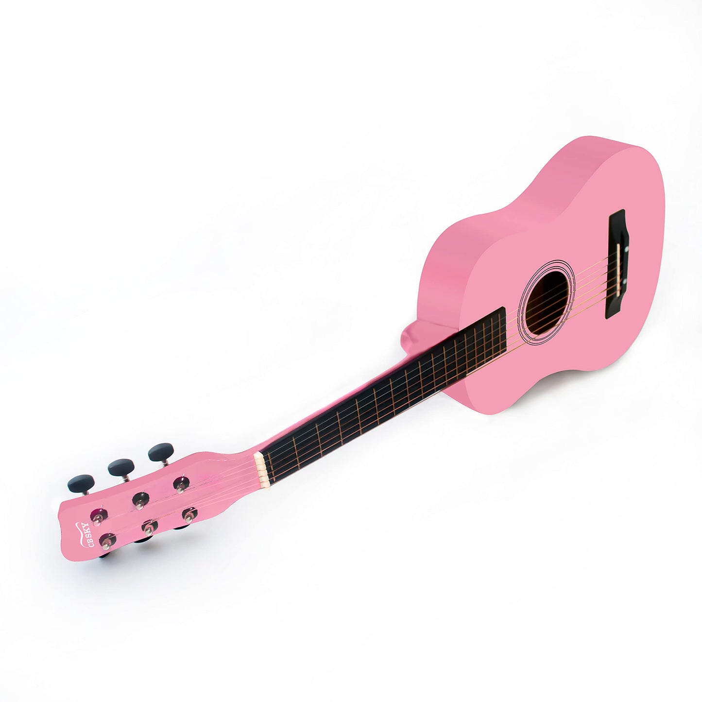 Cb Sky 30 Wooden Pink Acoustic Guitar/Girls Gift/Kids Musical Toys/Musical Instrument For Age 3-5 5-9
